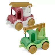 Samochody i pojazdy dla dzieci - RePlay Kid Cars straż pożarna i dźwig, zestaw zabawek z recyklingu Wader Uniwersalny - miniaturka - grafika 1