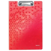 Deski z klipsem - Deska z klipem A4 zamykana LEITZ WOW czerwona /41990026/ - miniaturka - grafika 1