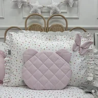 Kołdry i poduszki dla dzieci - Płaska poduszka pikowana miś dla niemowlęcia różne kolory - miniaturka - grafika 1