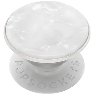 PopSockets PopGrip  wysuwany cokół i uchwyt do smartfonów i tabletów z wymiennym topem  Acetate Pearl White - Uchwyty samochodowe do telefonów - miniaturka - grafika 1