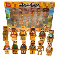 Figurki dla dzieci - Zestaw Figurek My World Minecraft Figurki Pikselowe Postacie 12 szt. - miniaturka - grafika 1