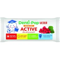 Gumy do żucia, lizaki, dropsy - Lizak Denti-Pop Uczeń ACTIVE z witaminami o smaku poziomkowym 6g - miniaturka - grafika 1
