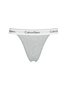 Calvin Klein Damskie stringi High Leg ze stretchem, szary (Grey Heather), XL - Majtki damskie - miniaturka - grafika 1