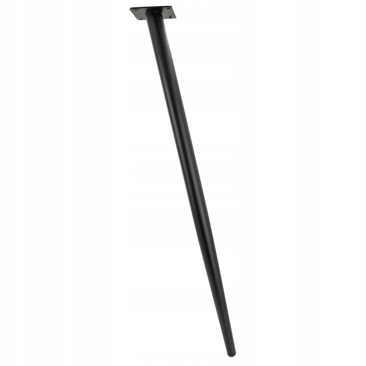 Noga meblowa Szpilka skośna czarna 70 cm noga do stołu do toaletki