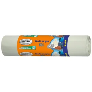 Grosik WORKI NA ŚMIECI 80L 5 SZTUK ZZA101800 - Worki na śmieci - miniaturka - grafika 1