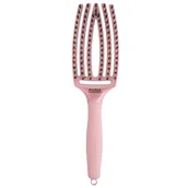 Szczotki i grzebienie do włosów - Olivia Garden Finger Brush Combo Medium Love Your Art, Szczotka do Rozczesywania Włosów i Masażu, Włosie Dzika, Pearl Pink - miniaturka - grafika 1