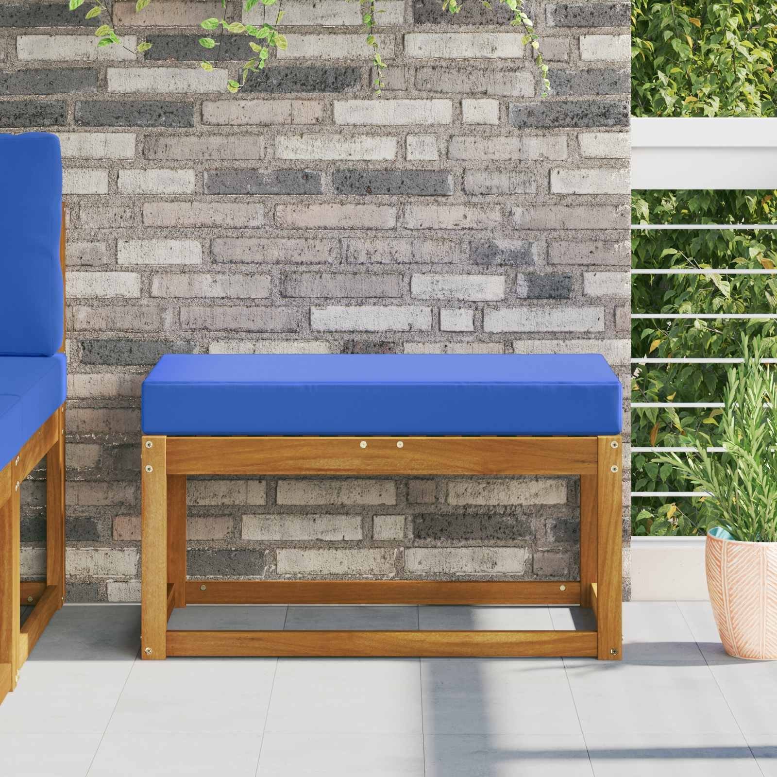 vidaXL vidaXL Poduszka na siedzisko Turkusowy 80 x 40 x 8 cm 100% poliester