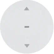 Gniazdka elektryczne - Hager Polo Berker R.1/R.3 Przycisk żaluzjowy komfort biały połysk 85241139 - miniaturka - grafika 1