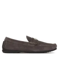 Mokasyny męskie - Mokasyny Calvin Klein Driver W/ Ny Bit Sue HM0HM01759 Szary - miniaturka - grafika 1