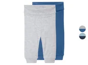 Dresy i komplety dla chłopców - lupilu® Spodnie dresowe niemowlęce z bawełny, 2 pary - miniaturka - grafika 1