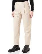 Spodnie damskie - JJXX Damskie spodnie skórzane Jxaddie Regular Hw Leather Pants Noos, szary, XS - miniaturka - grafika 1