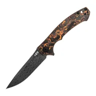 Noże - Nóż składany Zero Tolerance Sinkevich KVT Vegas Forge Stainless - Orange/Red Marbled Multi Carbon - miniaturka - grafika 1