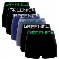 Majtki męskie - 6x MAJTKI MĘSKIE BAWEŁNIANE BOKSERKI ELASTYCZNE BEZSZWOWE GREENICE XL/XXL - miniaturka - grafika 1