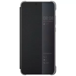 Huawei Smart View Flip Cover pokrowiec etui z klapką typu Smart Huawei P20 czarny (51992399) - Etui i futerały do telefonów - miniaturka - grafika 1