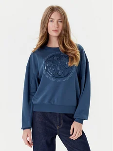 Guess Bluza W5YQ07 KB681 Granatowy Regular Fit - Bluzy damskie - miniaturka - grafika 1
