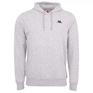 Kappa Bluza męska 707390-15-4101M_S Hoodie, szara, S 707390 - Bluzy męskie - miniaturka - grafika 1