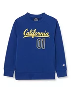 Bluzy dla dziewczynek - Champion Legacy College Powerblend Crewneck bluza dziecięca uniseks, Niebieski (College), 11-12 Lat - miniaturka - grafika 1