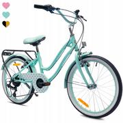 Rowery - Sun Baby Heart Bike 20 cali dla dziewczynki Miętowy 2023 - miniaturka - grafika 1