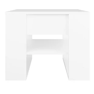 Lumarko Stolik kawowy, biały, 55,5x55x45 cm, materiał drewnopochodny - Ławy i stoliki kawowe - miniaturka - grafika 4