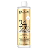 Płyny micelarne - Eveline Cosmetics 24K Gold odmładzający płyn micelarny 5w1 400ml - miniaturka - grafika 1