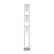 Lampy stojące - Podłogowa lampa do salonu Conetti SLL0407-3 Italux srebrny - miniaturka - grafika 1