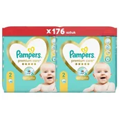 Pieluchy - Pieluchy PAMPERS Premium Care Rozmiar 2 (176 szt.) - miniaturka - grafika 1