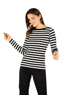 Swetry damskie - Armor Lux Sweter damski Erquy, Wielokolorowy (Rich Navy/Nature Bi5), 30 - miniaturka - grafika 1