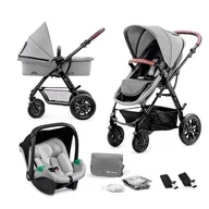 Wózki dziecięce - Wózek wielofunkcyjny KINDERKRAFT Moov 3w1 Mink Pro Szary - miniaturka - grafika 1