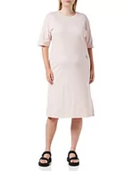 Sukienki - Armani Exchange Damska sukienka midi z logo, różowy, M - miniaturka - grafika 1