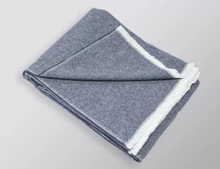 Eskimo Pled wełniany Venezia Navy - Koce - miniaturka - grafika 1