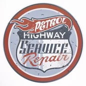 Tablice i flipcharty - Tabliczka dekoracyjna metalowa PETROL - miniaturka - grafika 1