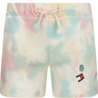 Spodnie i spodenki dla dziewczynek - Tommy Hilfiger Szorty | Regular Fit - miniaturka - grafika 1