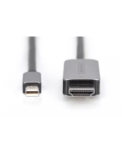 Kabel adapter DIGITUS PREMIUM miniDisplayPort 1.4 - HDMI 8K 60Hz miniDP/HDMI M/M 1m - Kable komputerowe i do monitorów - miniaturka - grafika 1