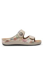 Klapki i japonki damskie - Inblu Klapki PF010100 Złoty - miniaturka - grafika 1