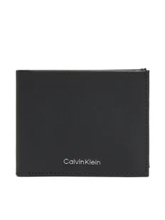 Calvin Klein Portfel męski Ck Must Billfold W Coin LV04D1043G Czarny - Portfele - miniaturka - grafika 1