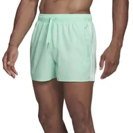 Spodnie sportowe męskie - Spodenki adidas Classic 3-Stripes HA0402 - zielone - Adidas - miniaturka - grafika 1