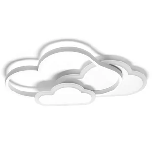 Lampa Dziecięca Led Sufit Białe Chmurki 58W + Pilot Dl-G06 - Lampy sufitowe - miniaturka - grafika 1