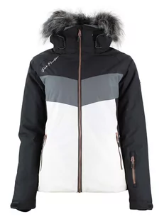 Peak Mountain Kurtka narciarska "Afidol" w kolorze czarno-białym - Kurtki narciarskie - miniaturka - grafika 1