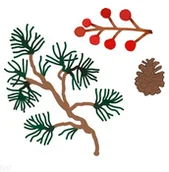 Scrapbooking - WYKROJNIK DPCRAFT SIZZIX GAŁĄZKI JCMA-199 - miniaturka - grafika 1