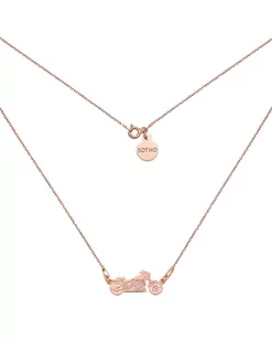 Naszyjnik z motocyklem z różowego złota - Naszyjniki - miniaturka - grafika 1