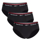 Majtki męskie - Bielizna męska Reebok C82593PKA SPORTS BRIEF WIGGINS Czarna - miniaturka - grafika 1
