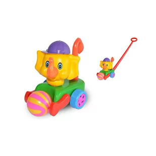 Słoń Z Piłką - Pchacz pchanka - Pchacze - miniaturka - grafika 1
