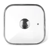 Pokrywki - Pokrywka szklana kwadratowa do patelni 26x26 cm 126316 - miniaturka - grafika 1
