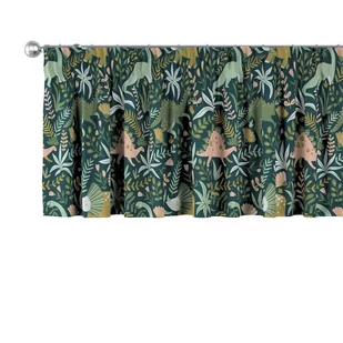 Lambrekin Na Taśmie Marszczącej, Dinozaury Na Zielonym Tle, 130 × 40 Cm, Magic Collection - Firany - miniaturka - grafika 1