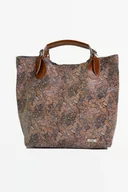 Torebki damskie - Brązowa skórzana shopperka SHE - miniaturka - grafika 1