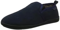 Kapcie damskie - Hush Puppies Męskie kapcie Arnold płaskie, niebieski - niebieski granatowy. - 41 EU - miniaturka - grafika 1