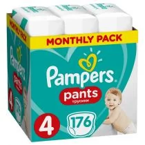 Pampers Pants 4 Active Baby Dry 176 szt 9-15 kg) ZAPAS NA MIESIĄC pieluchomajtki - Pieluchy - miniaturka - grafika 1