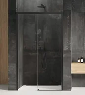 Ścianki i drzwi prysznicowe - New Trendy Drzwi wnękowe prysznicowe przesuwne 120x200 Lewe PRIME BLACK D-0320A ! D-0320A - miniaturka - grafika 1