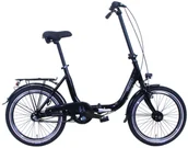 Rowerki biegowe - Rower miejski składak Hawk Bikes 20" 3 biegowy czarny - miniaturka - grafika 1