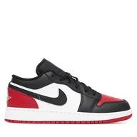 Buty dla chłopców - Sneakersy Nike Air Jordan 1 Low (GS) 553560 161 Czarny - miniaturka - grafika 1